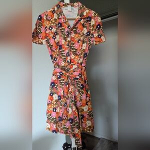 Vibrant Floral Mini Dress